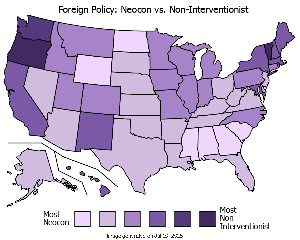neocon vs. non-interventionalist