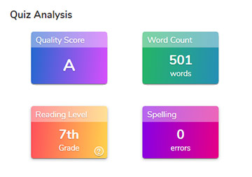 Classic Quiz Mutli-Result, and Test