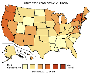 liberal vs. conservative