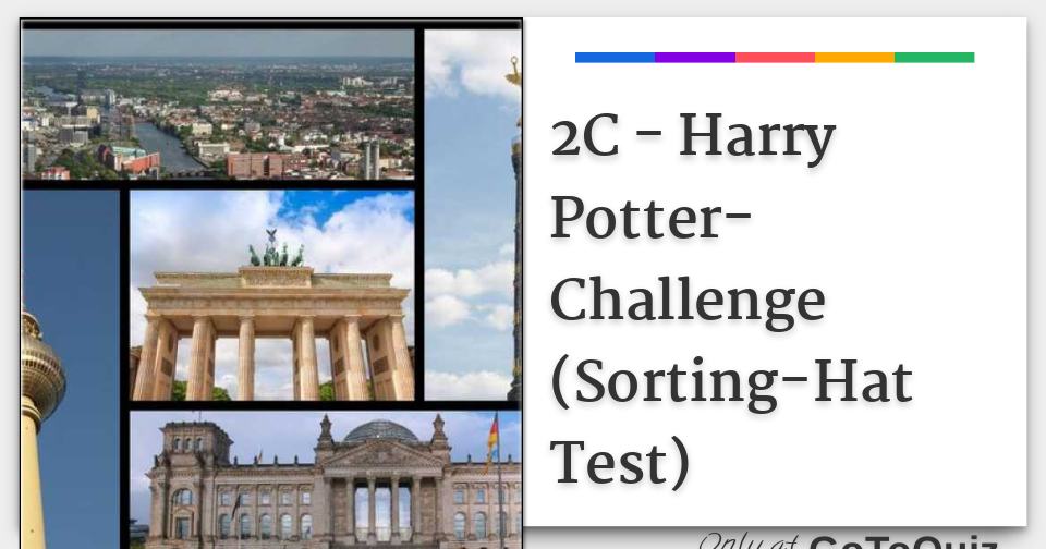 2C - Harry Potter-Challenge (Sorting-Hat Test)