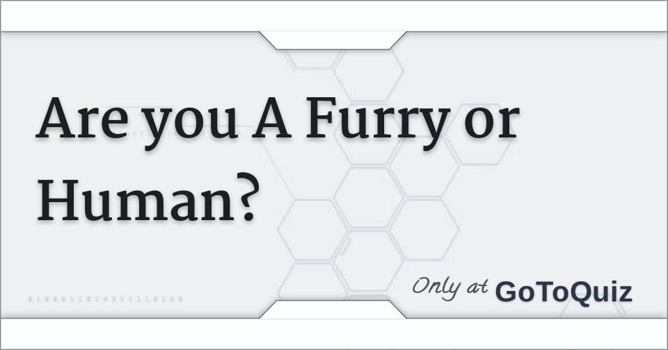 Quiz furry test What's My
