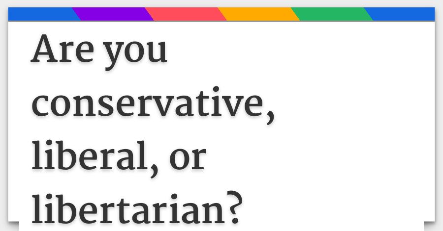 Liberal Vs Libertarian Chart