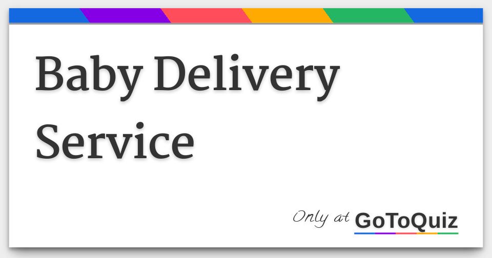 Results Baby Delivery Service