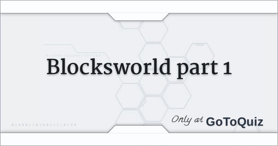 Block world problem arkOlfe