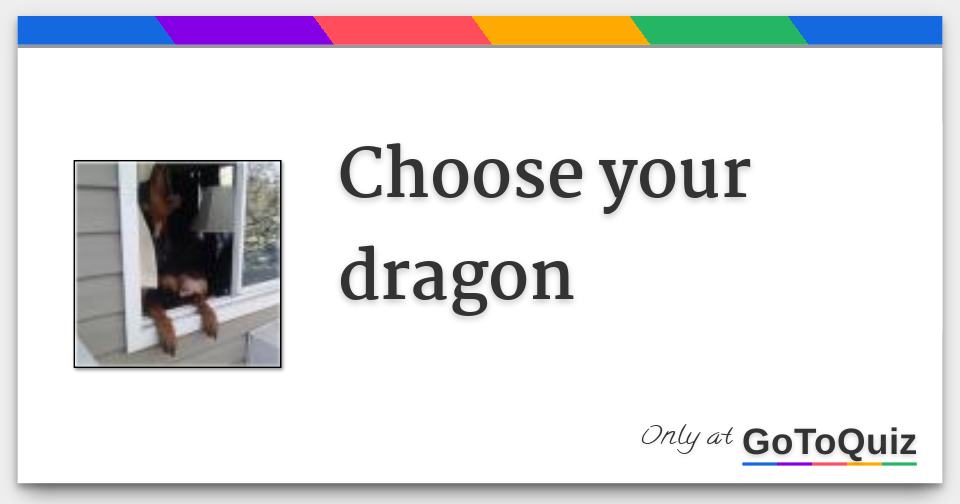 choose your dragon