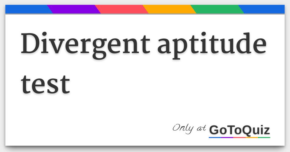 divergent-aptitude-test