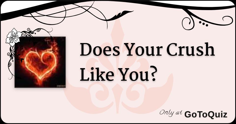 Results Does Your Crush Like You?