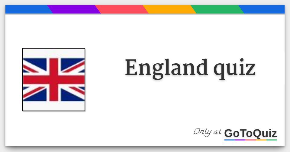England quiz