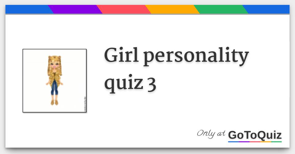 girl personality quiz 3
