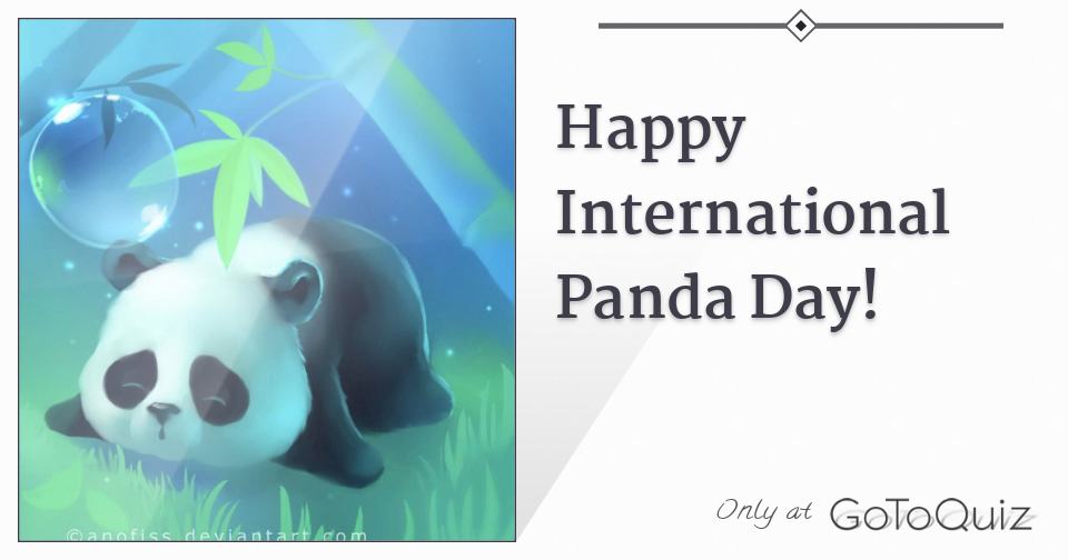 Happy International Panda Day!