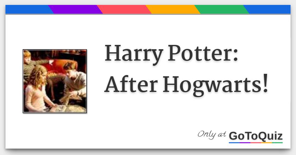 Harry Potter After Hogwarts!