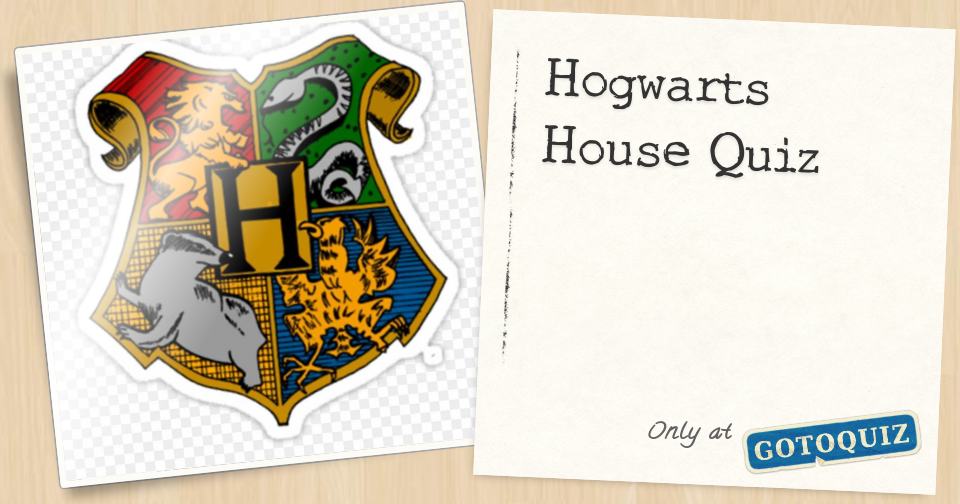 real harry potter house quiz