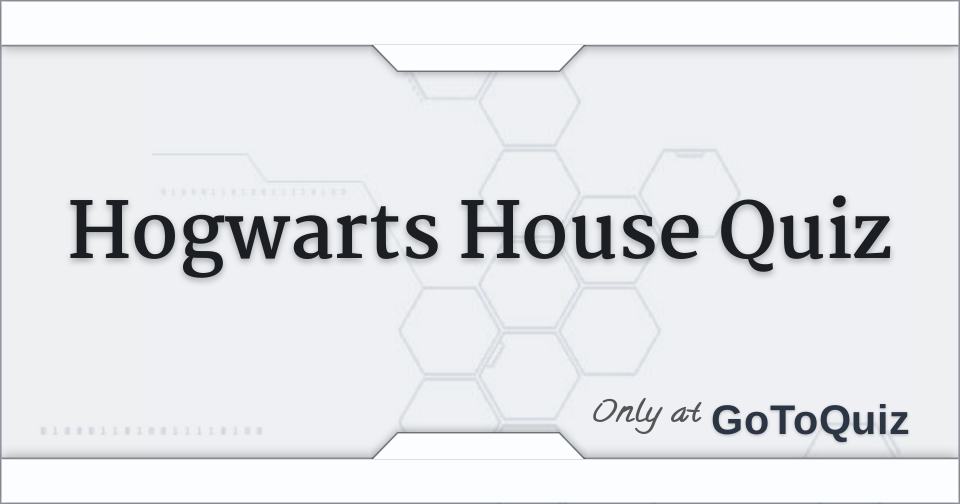 Hogwarts House Quiz