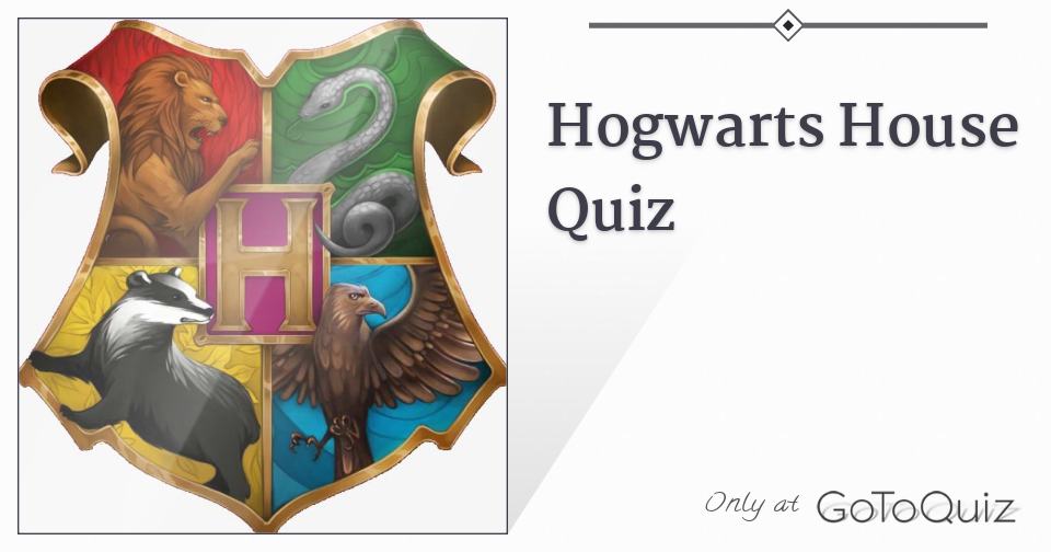 Hogwarts House Quiz