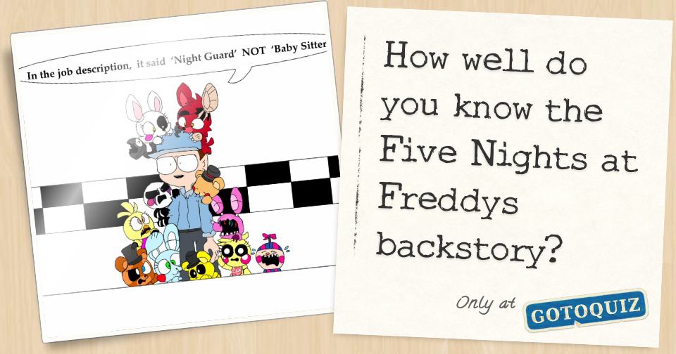 How well do you know FNaF - TriviaCreator