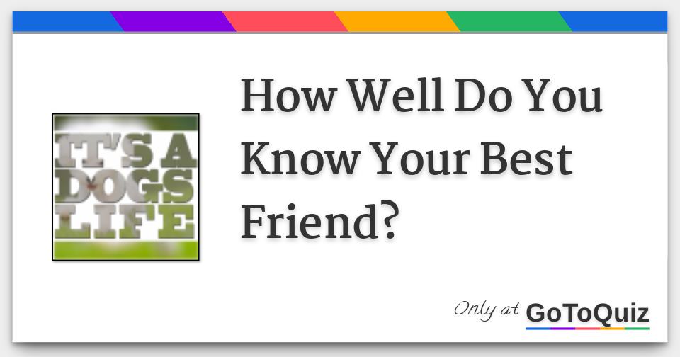 Results: How Well Do You Know Your Best Friend?