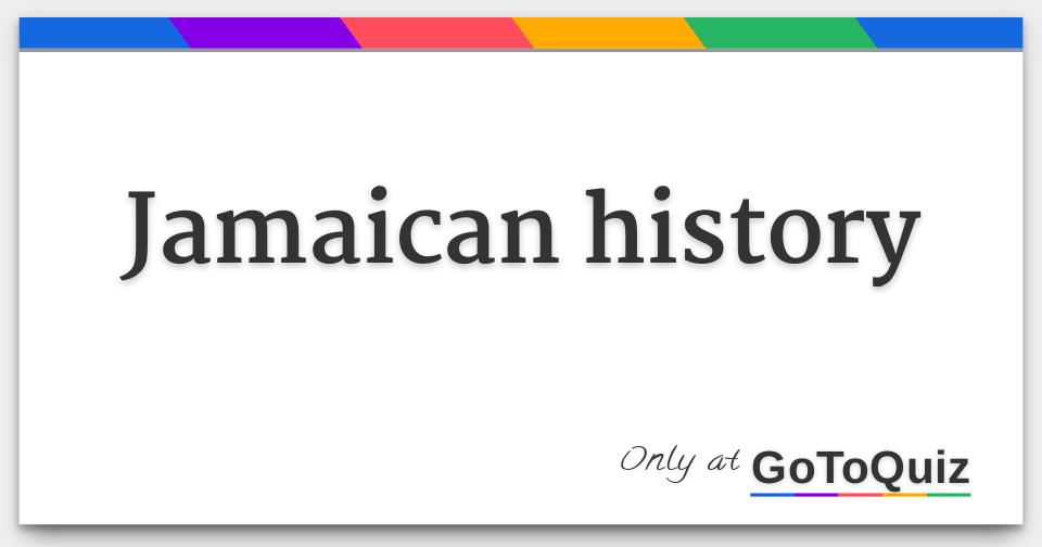 jamaican history