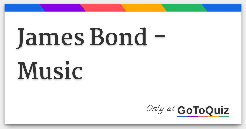 James Bond Music