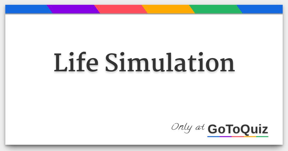 Life Simulation: Add Tags Starting With Wellness Technique Life Simulation