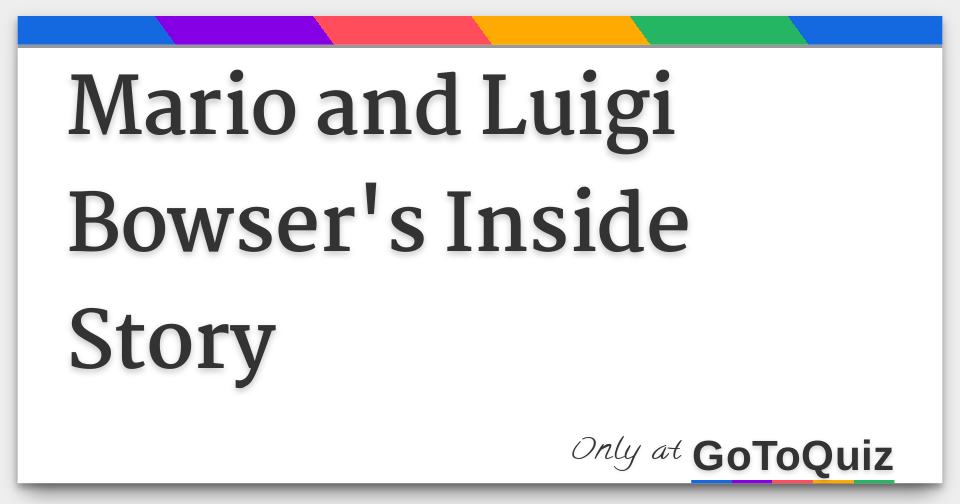 mario and luigi bowser's inside story plush