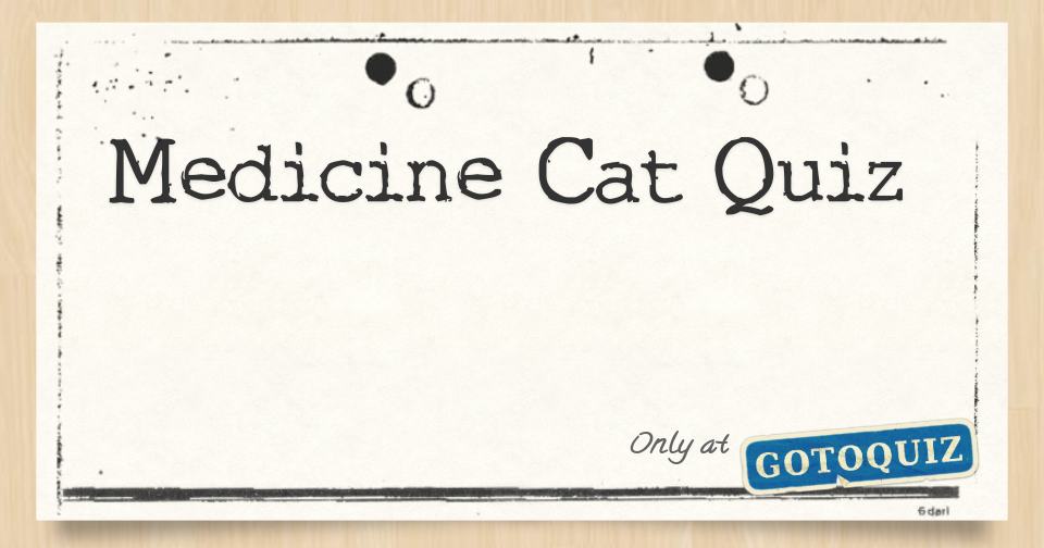 Medicine Cat Quiz