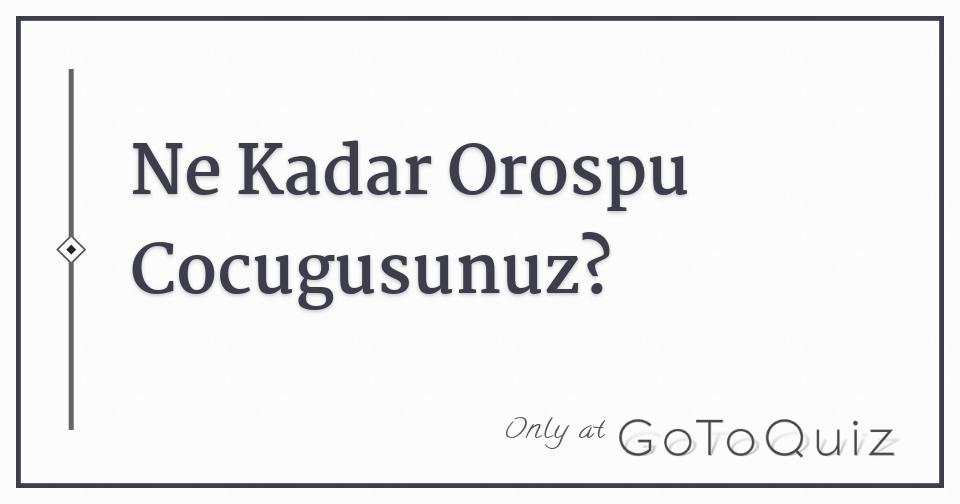 Results ne kadar orospu cocugusunuz 