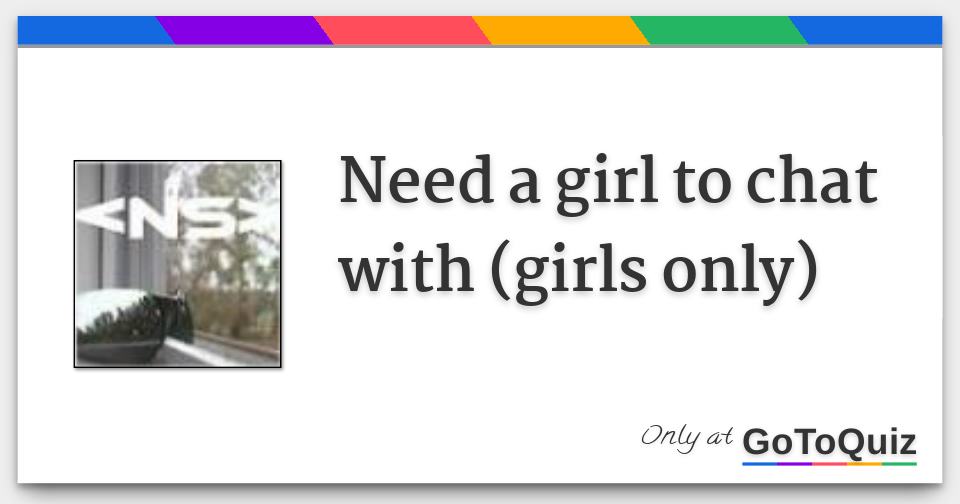 Girls Only Chats
