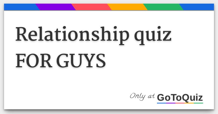 relationship quiz