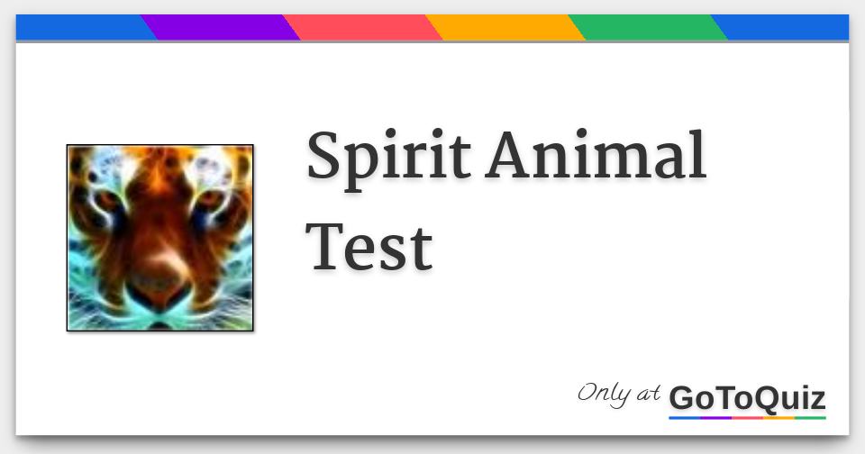 Spirit Animal Test