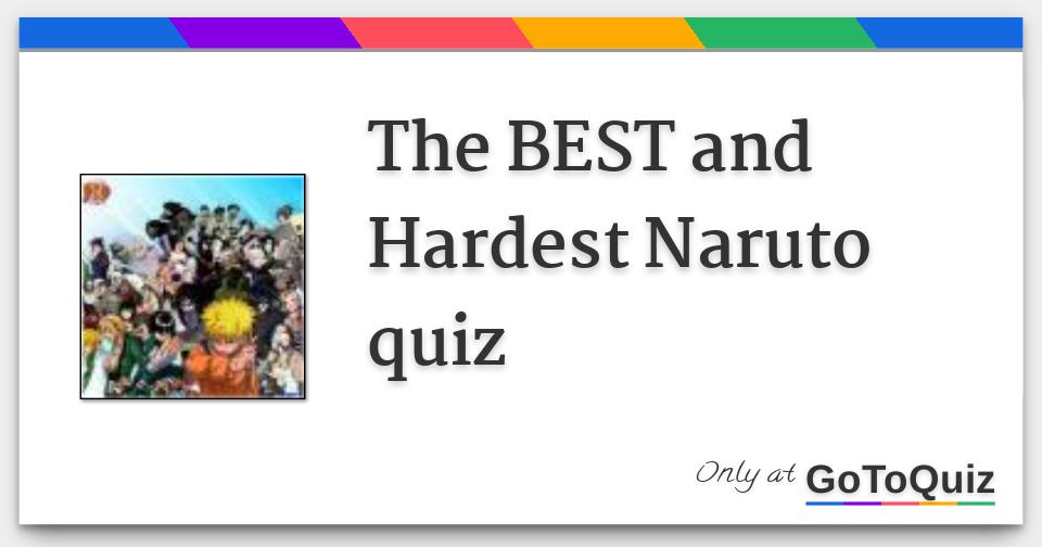 Naruto Quiz Hard