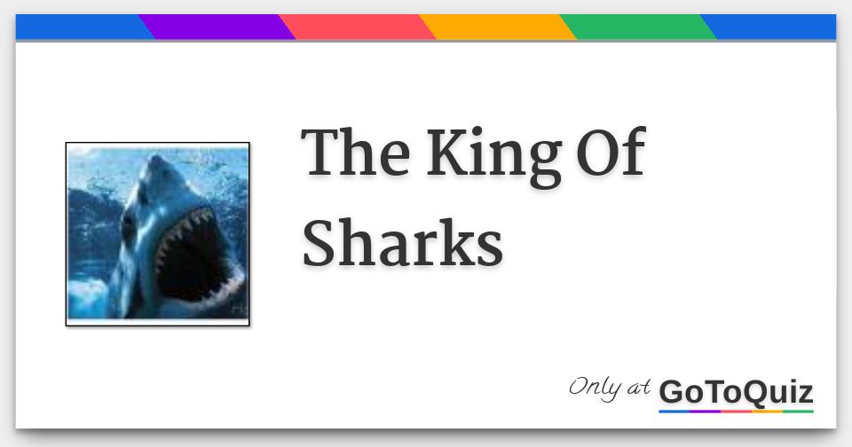 The King Of Sharks