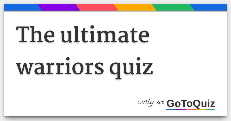 Cat Warrior Chronicles: Ultimate Warrior Cats Quiz - ProProfs Quiz