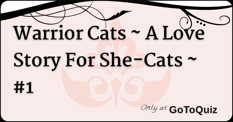 Warrior Cats A Love Story For She Cats 1