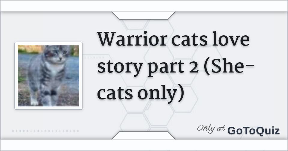 Warrior Cats Love Story Part 2 She Cats Only