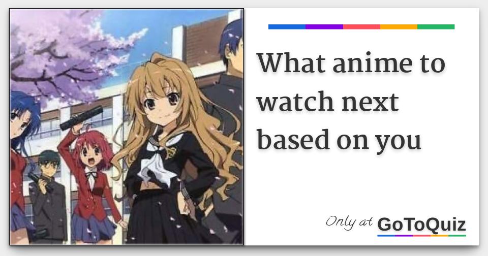What anime to watch next based on you
