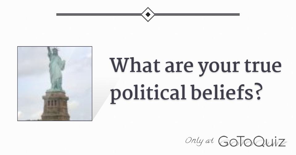 What are your true political beliefs?