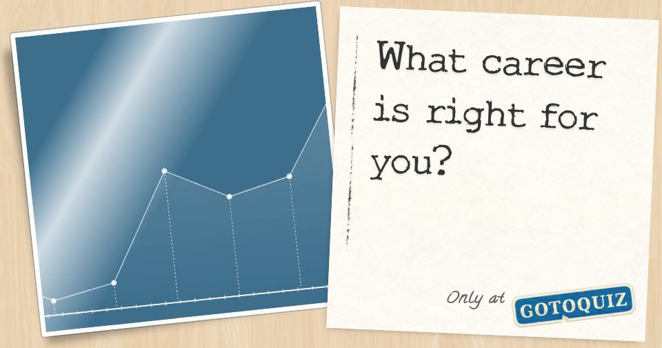 What Career Is Right For You What career is right for you
