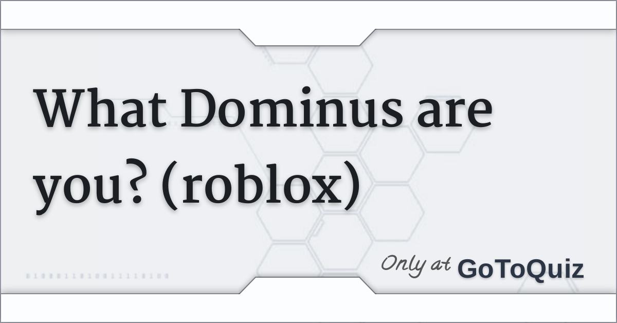 What Dominus Are You Roblox - dominus ice roblox