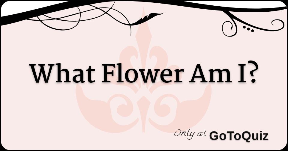 Which Flower Am I
