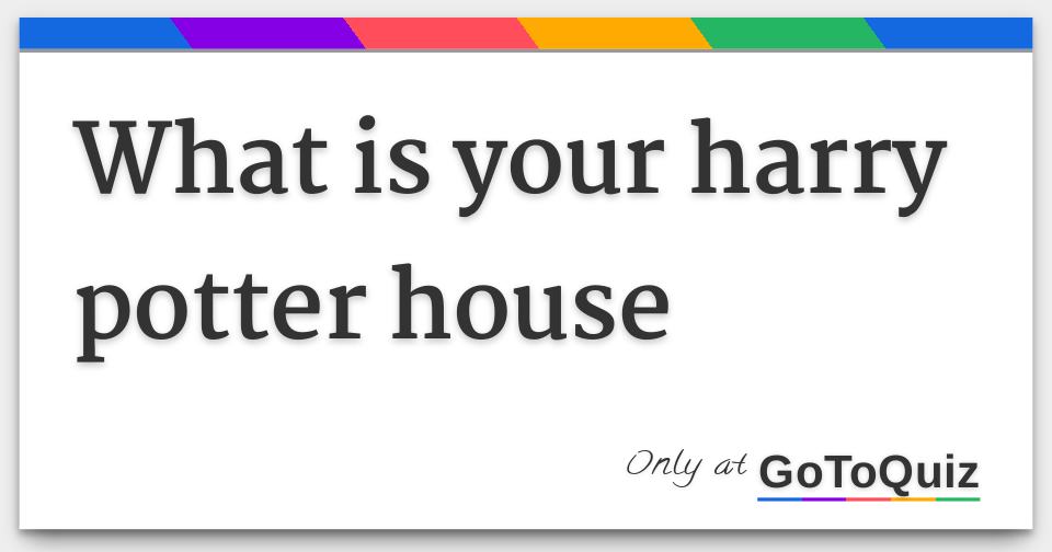 WHICH HARRY POTTER HOUSE BEST DESCRIBES YOUR VALUES visual data 6