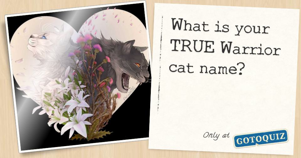 What is your TRUE Warrior cat name?
