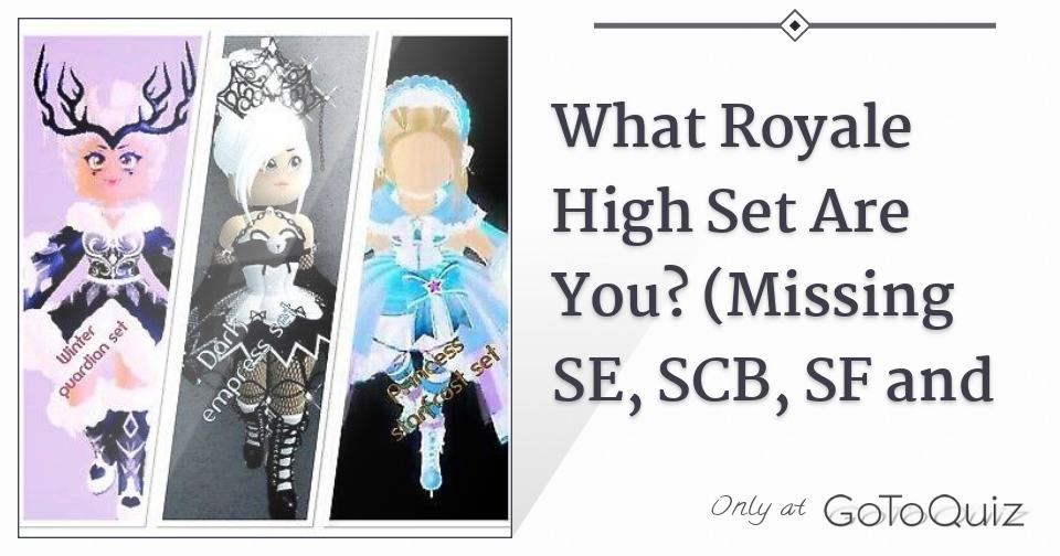 What Royale High Set Are You Missing Se Scb Sf And