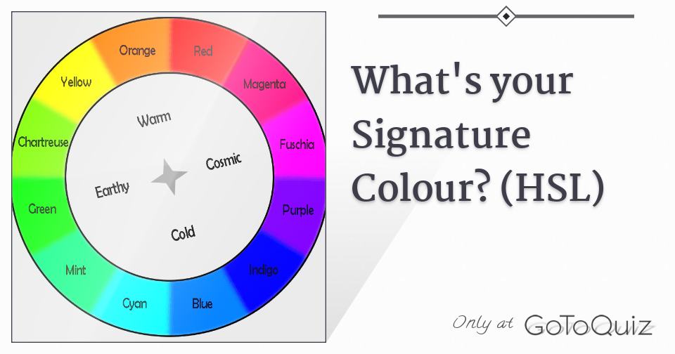 What's your Signature Colour? (HSL)