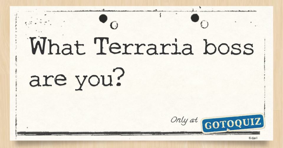 Quiz for Terraria Wiki by issam el hab