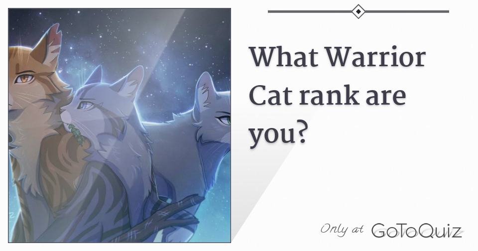 What Warrior Cat rank are you?