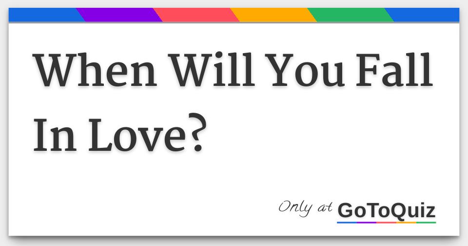 Quiz Quiz Fall in Love! 