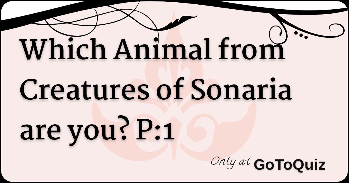 Creatures Of Sonaria Quizzes