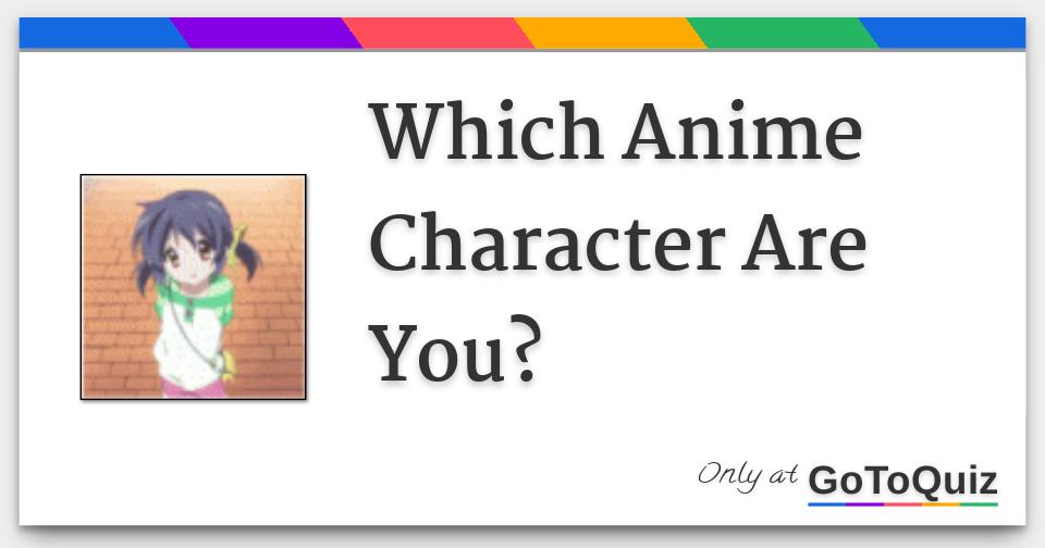 Anime Personality Quiz For Guys