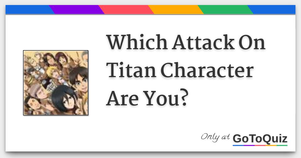 Featured image of post Attack On Titan Kin Quiz Uquiz