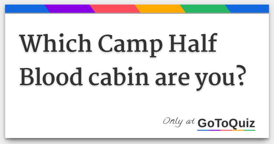 Camp Half-blood Cabin Quiz - ProProfs Quiz